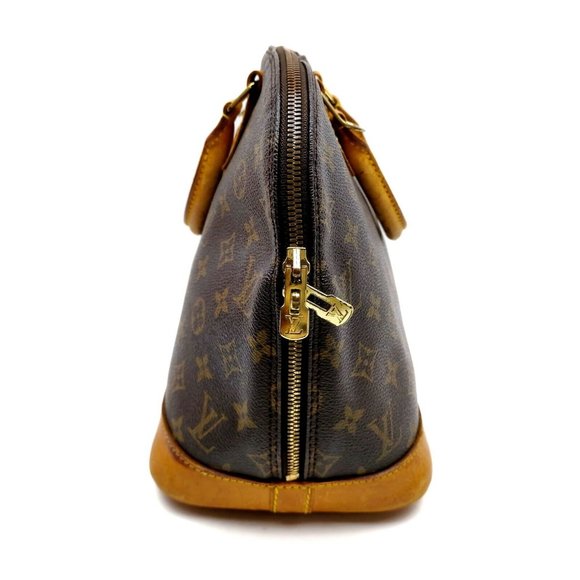 Louis Vuitton Alma Hand Brown Monogram Canvas Satchel - Picture 7 of 16